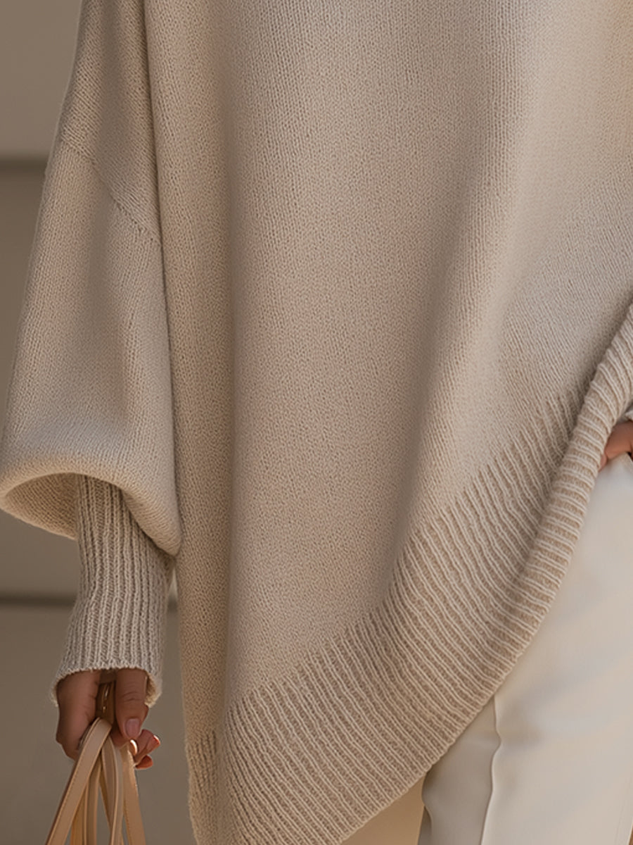 NOVA | Oversized jumper with ribbed trim