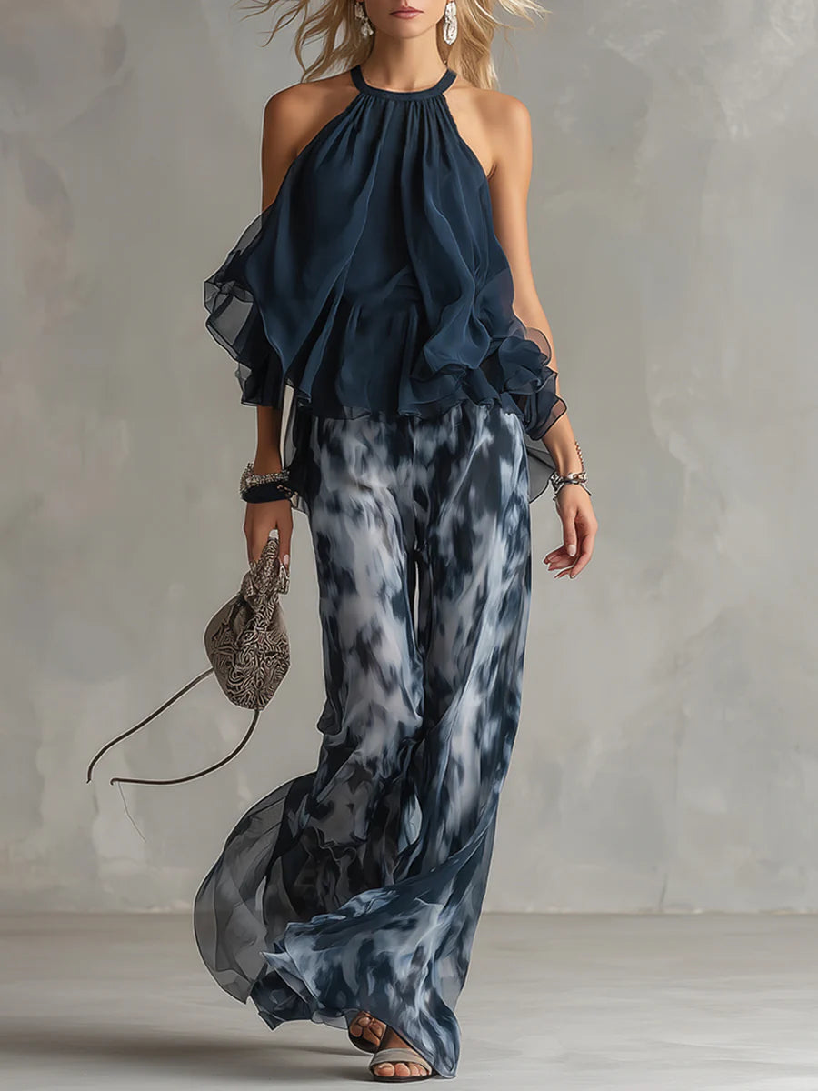 EDEN | Set with wide-leg pants