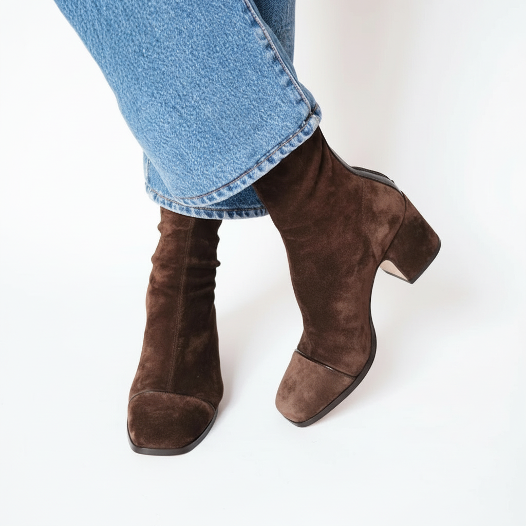 LILIA | Ankle boots with suede upper