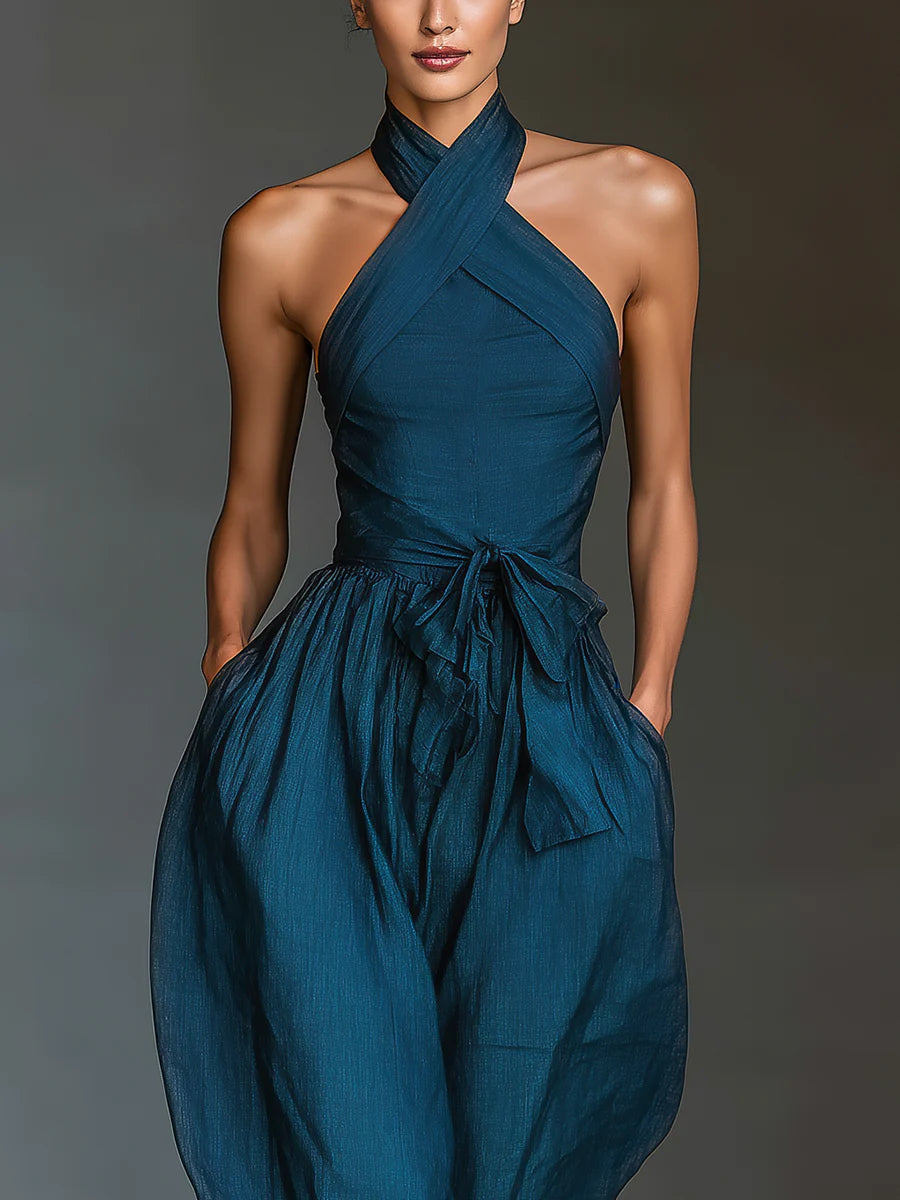 MOLLIE | Jumpsuit with wide-leg fit