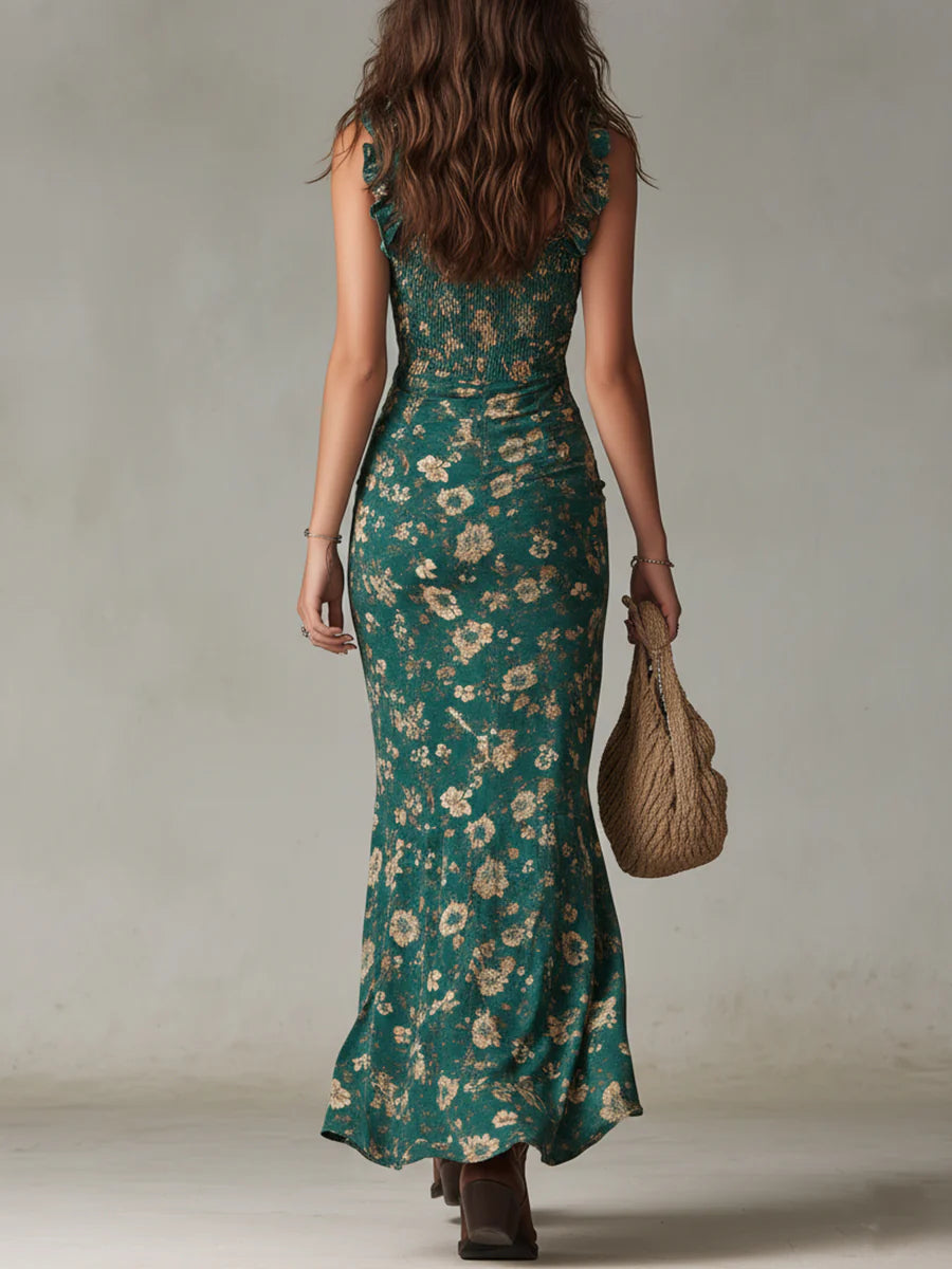 BIANCA | Midi dress with floral print