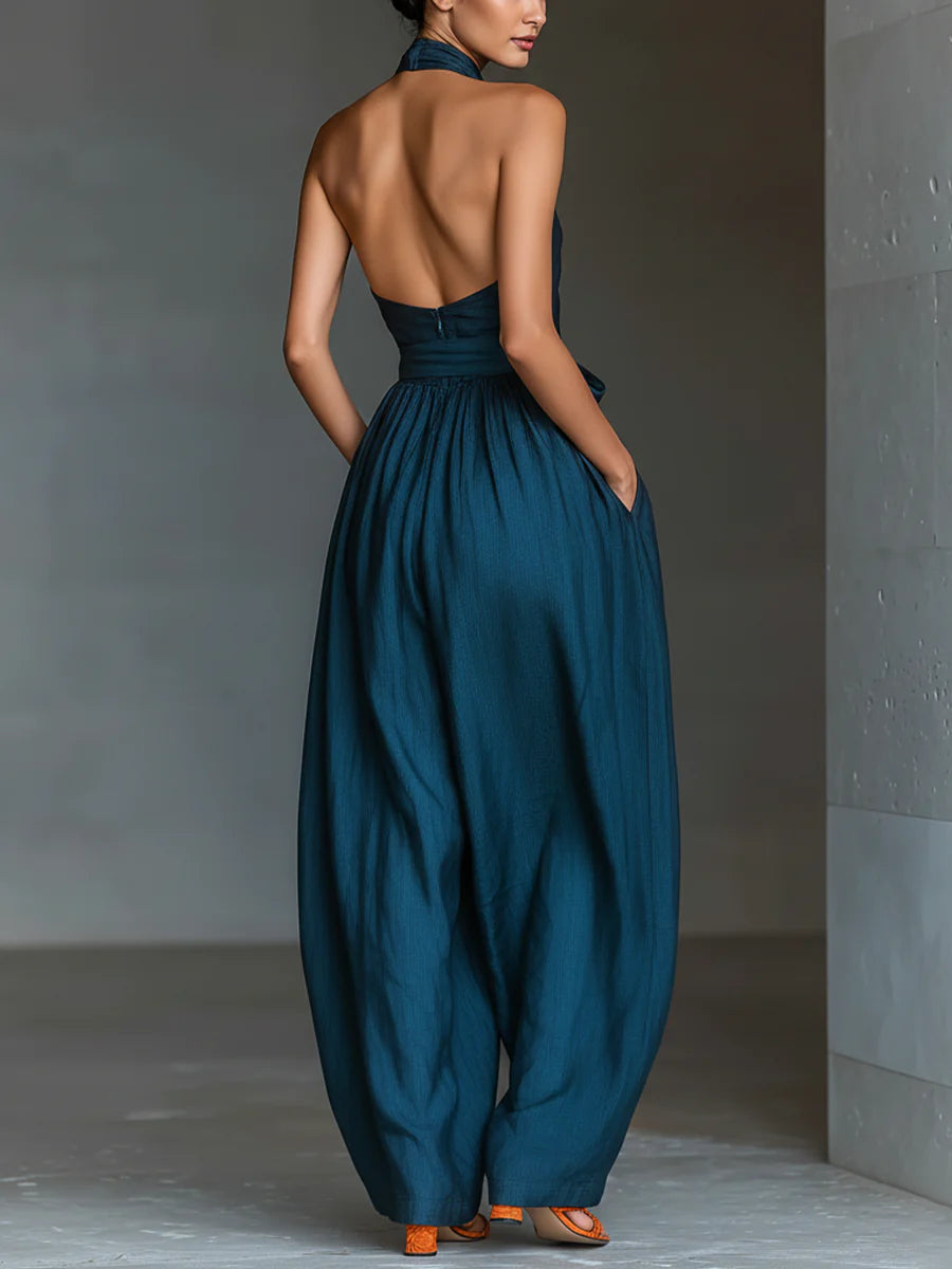MOLLIE | Jumpsuit with wide-leg fit