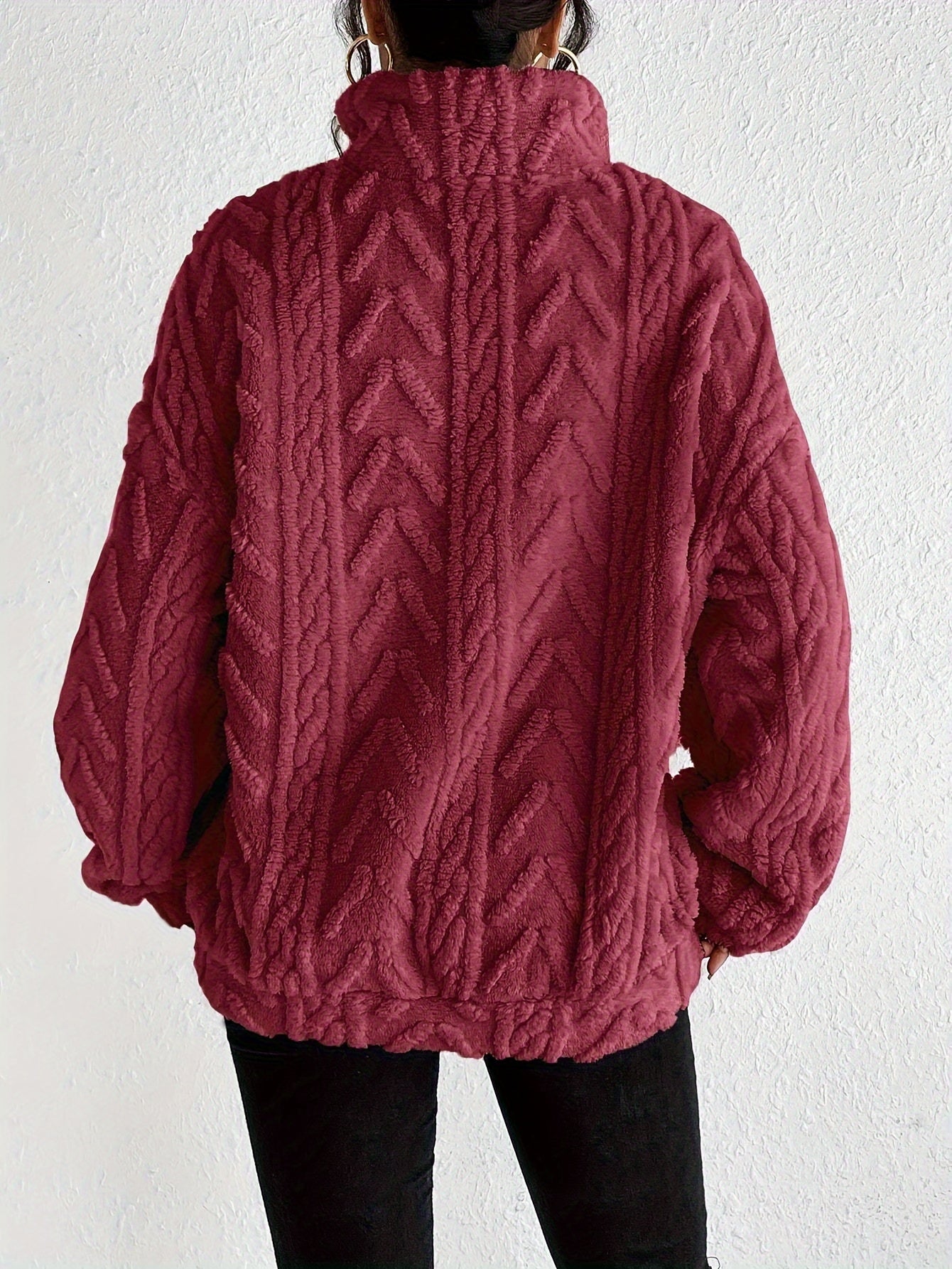ALEXIS | Fleece jumper with relaxed fit