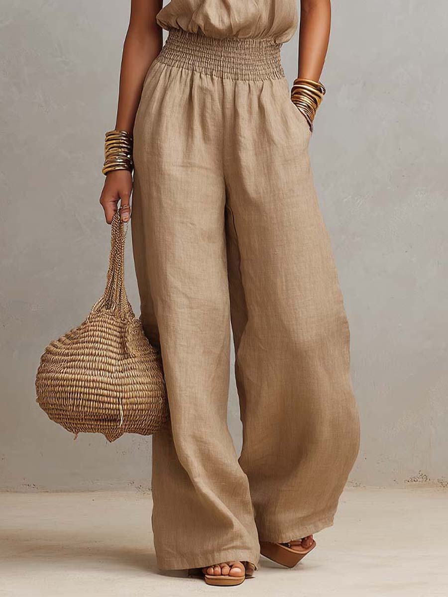 LORAINE | Jumpsuit with halter neckline