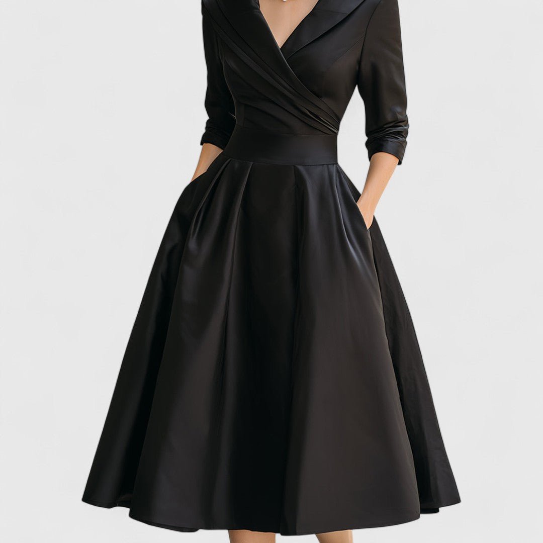 ELISABETA | Rochie midi din satin - Liora București