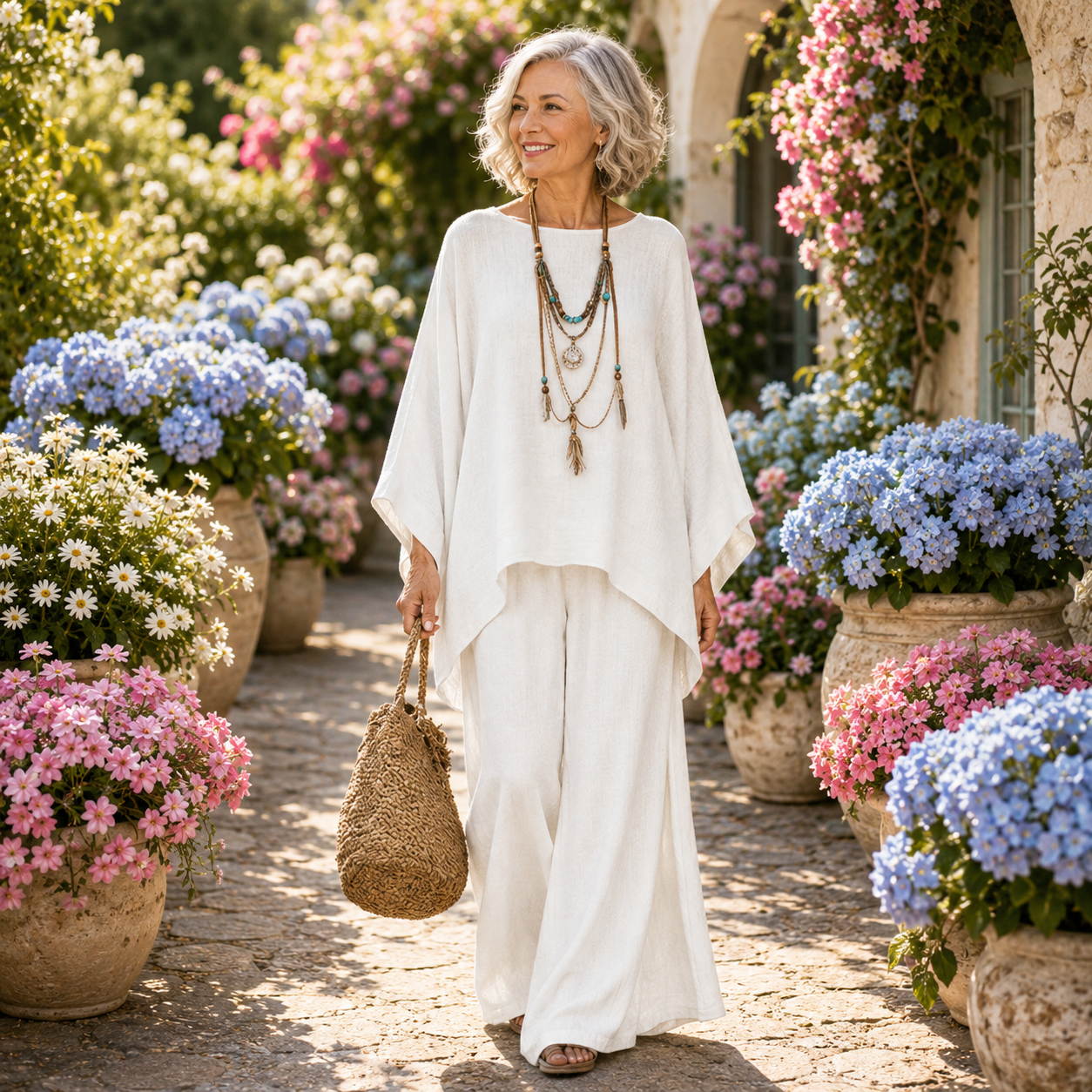 ISABELLE | Set with wide-leg pants
