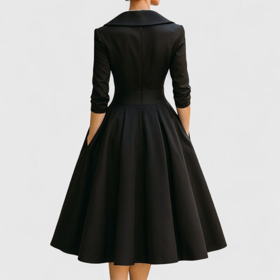 ELISABETA | Rochie midi din satin - Liora București