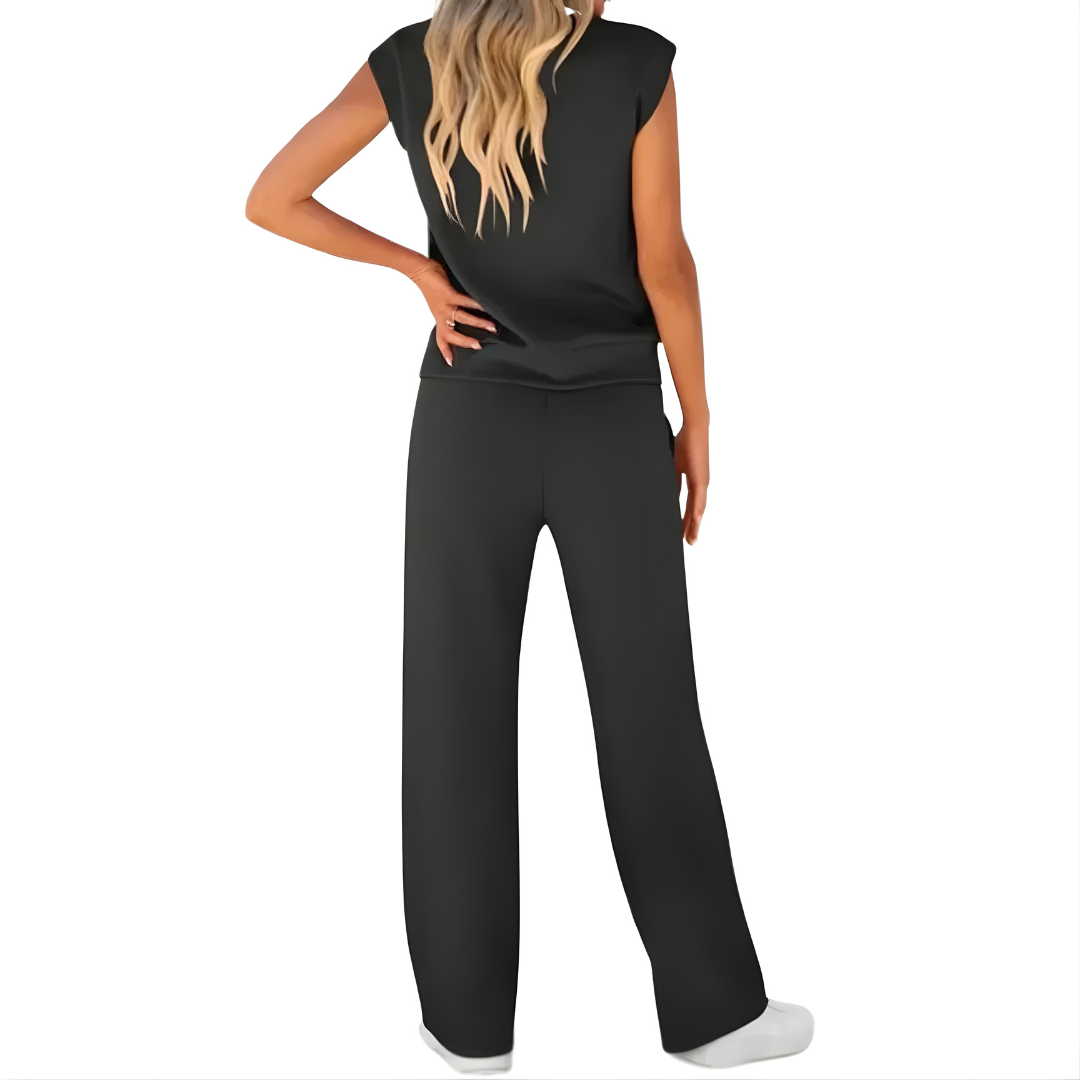 TAYLOR | Set with wide-leg pants