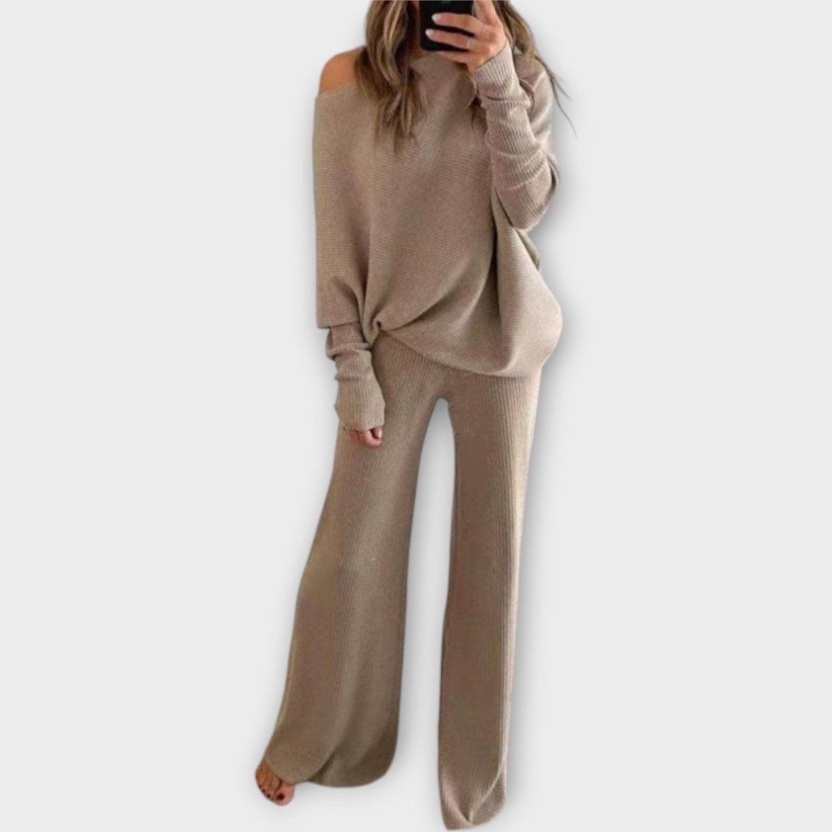 SONIA | Set tricotat cu pantaloni largi - Liora București