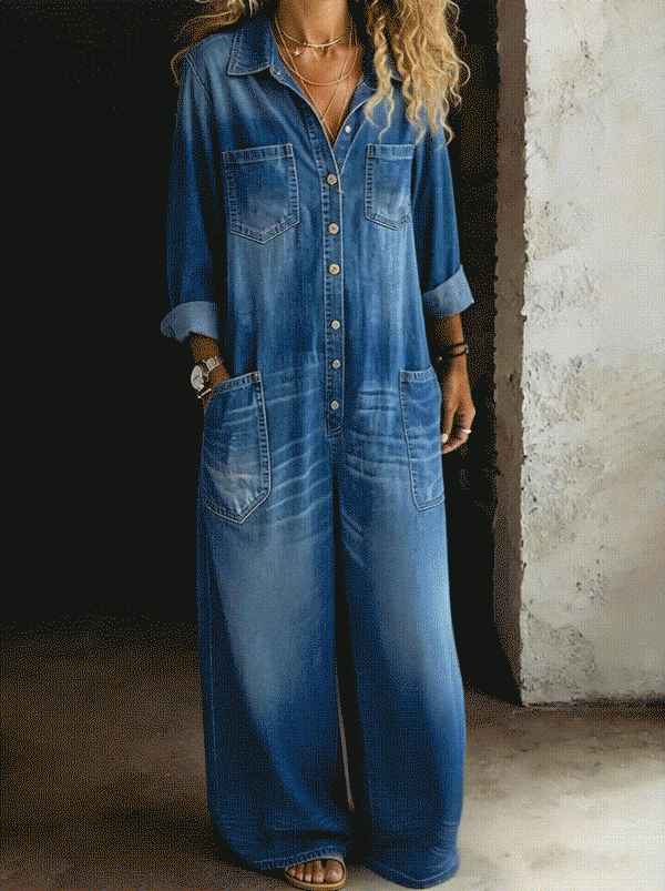 LENA | Jumpsuit with patch pockets