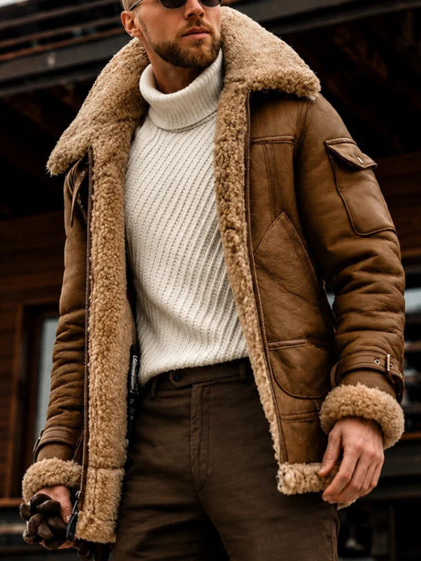 ARLO | Sherpa coat with lambswool lining