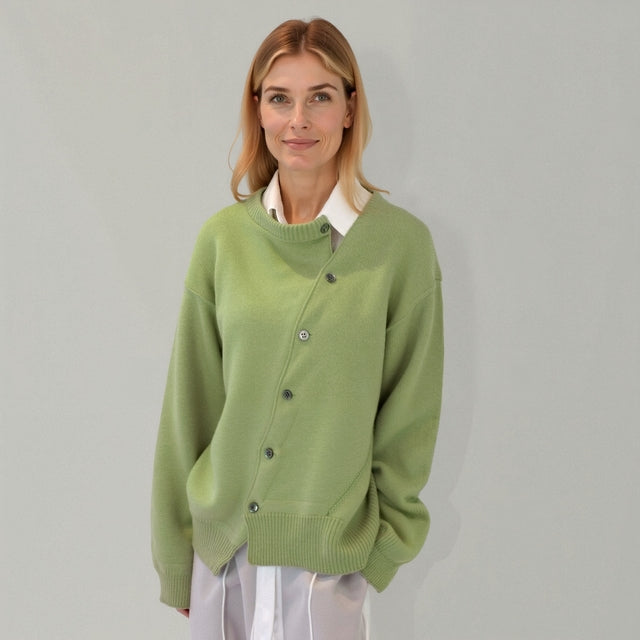 OLIVIA | Gilet with asymmetric button closure