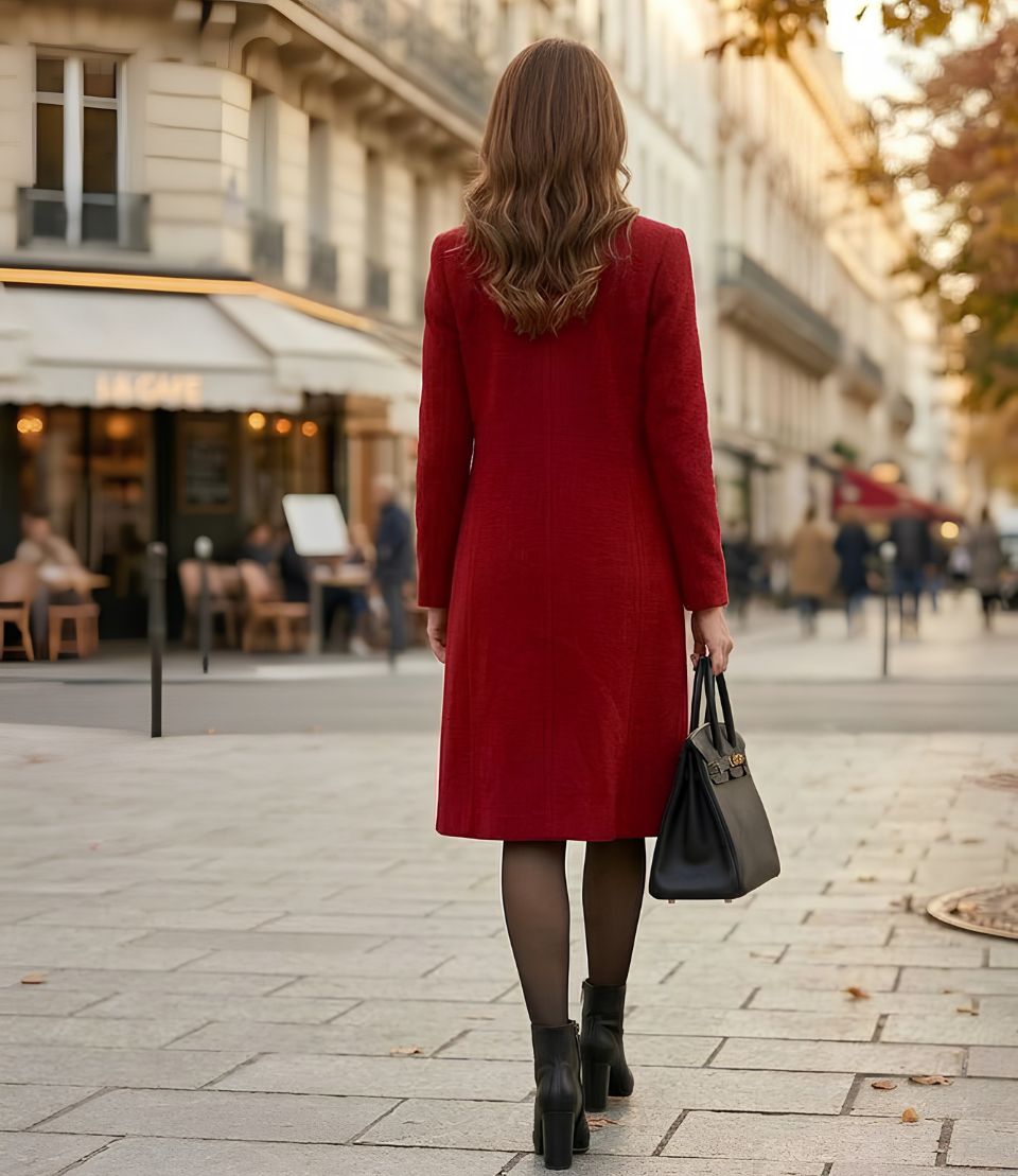 ALESSIA | Classic coat with notched lapel - Liora Melbourne
