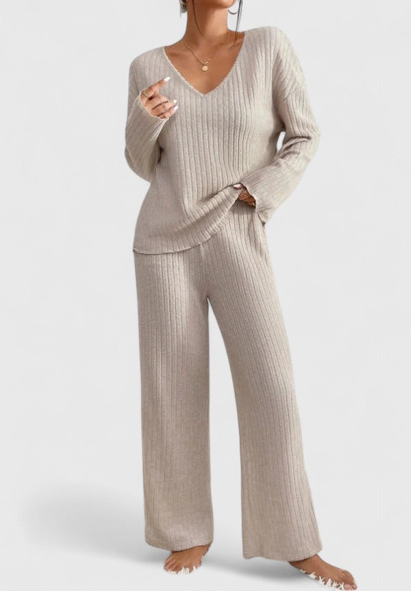 ANGELINE | Set with wide-leg pants