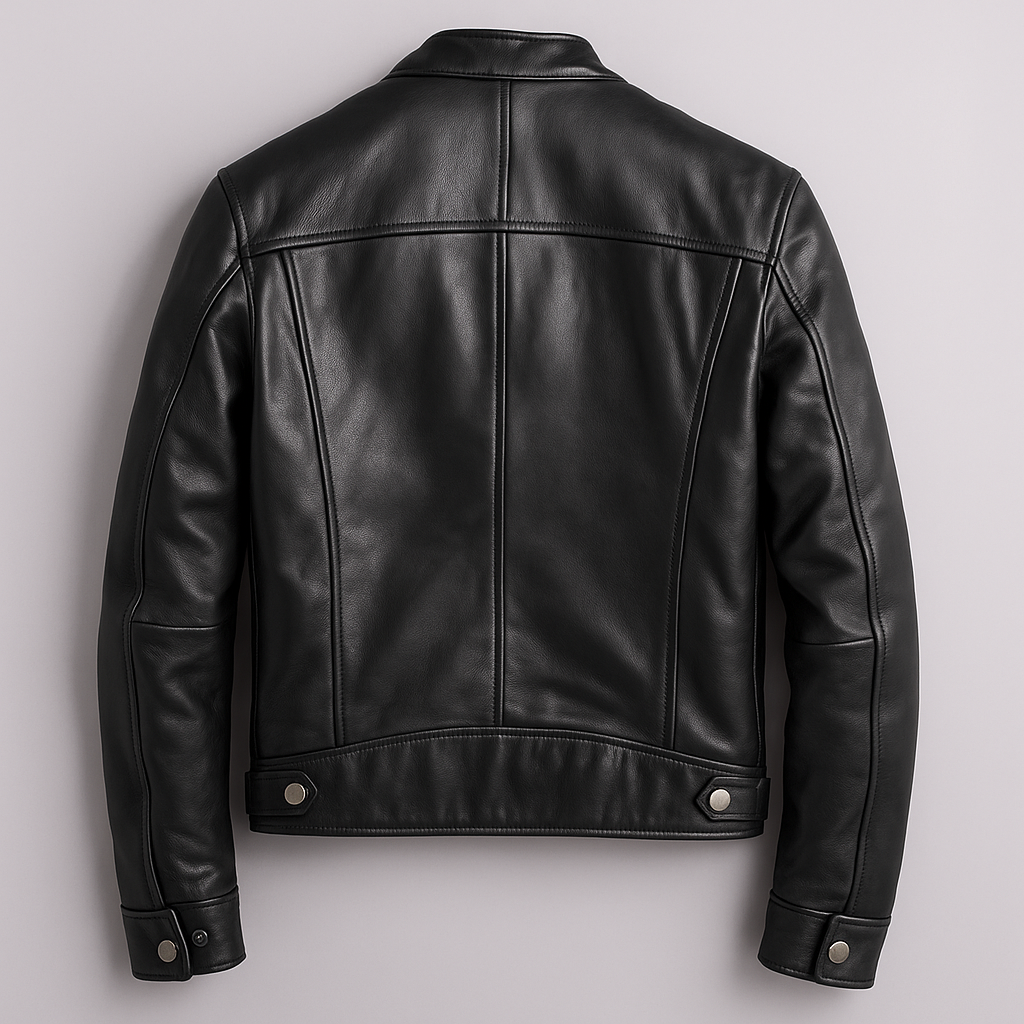 BLAKE | Leather jacket with vintage design