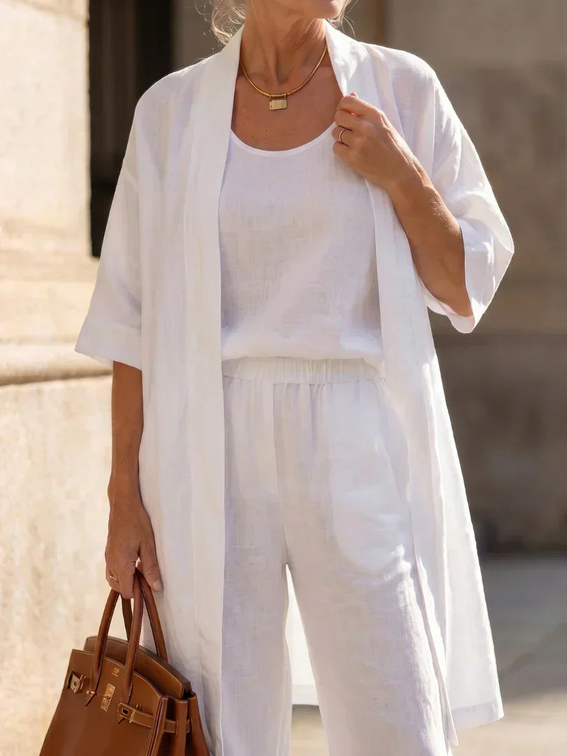 ISLA | Set with relaxed wide-leg pants