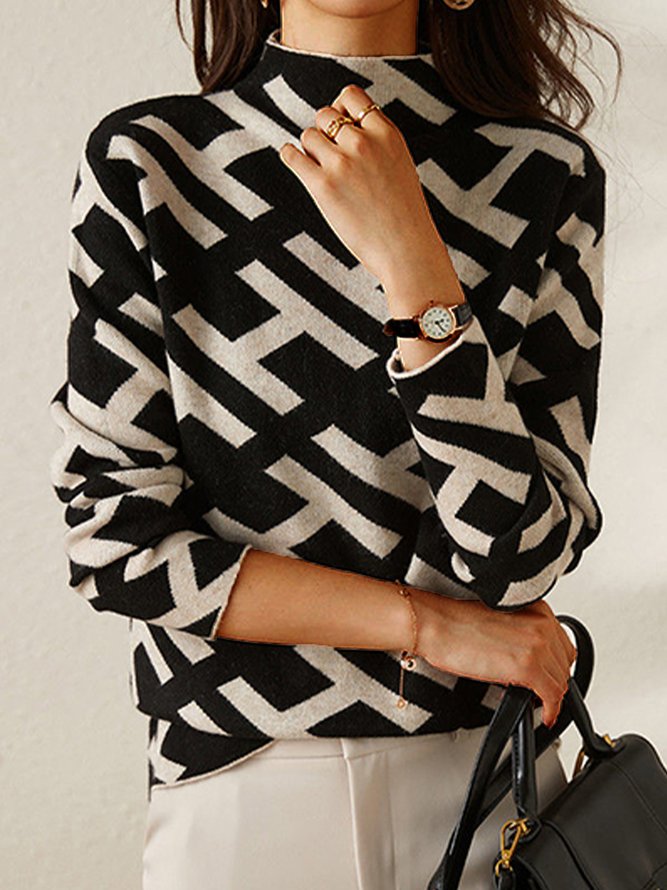 ELSA | Jumper with geometric pattern