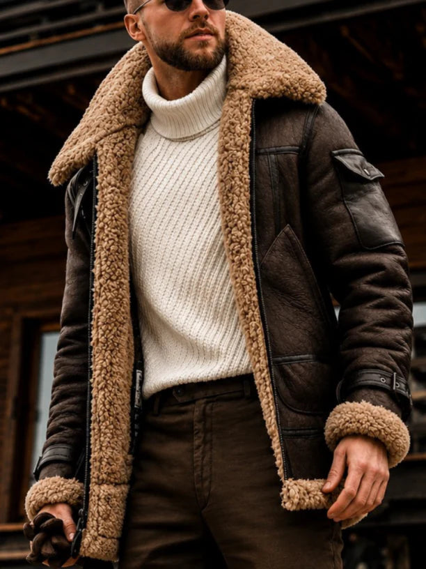 ARLO | Sherpa coat with lambswool lining