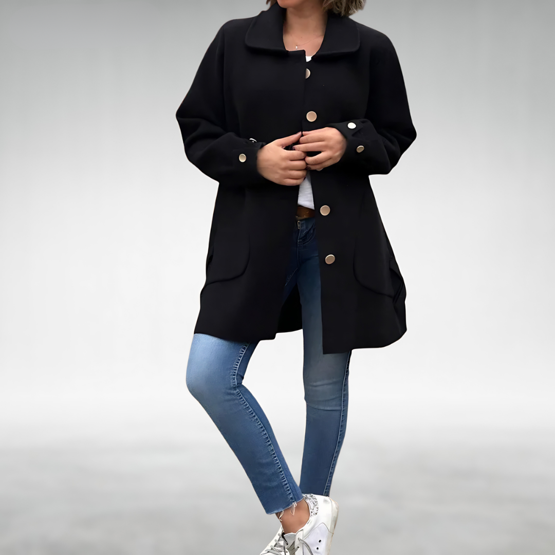 CHARLOTTE | Long winter coat with longline silhouette