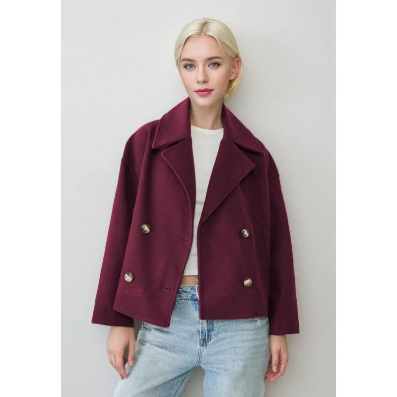 HARPER | Short jacket with double-breasted front