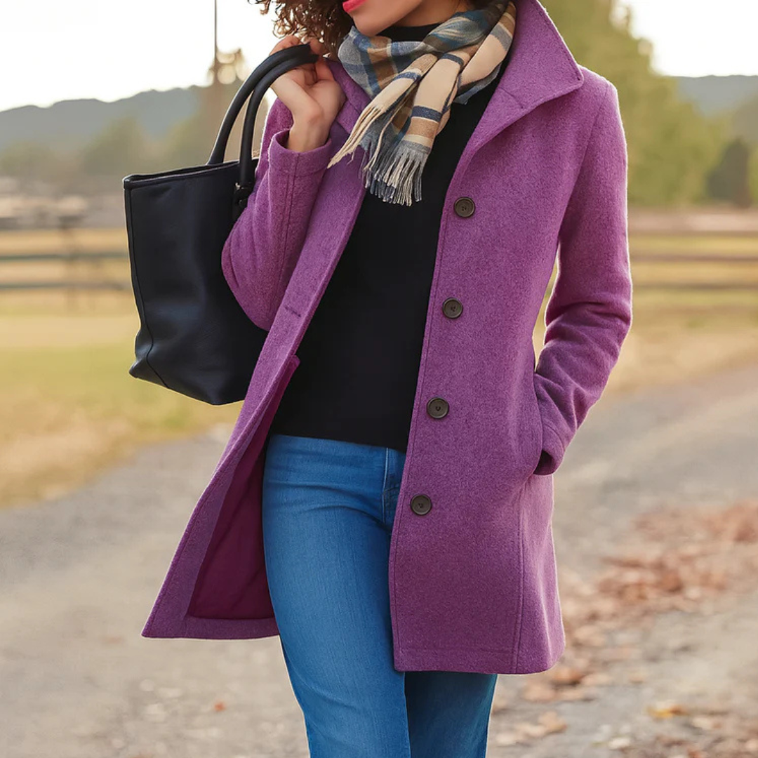 ADRIANA | Coat with wrap silhouette