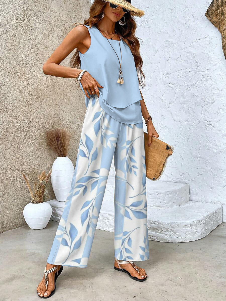 JULIETTE | Set with wide-leg pants