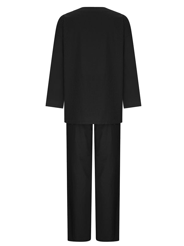 LARISA | Set bluză și pantaloni largi - Liora București