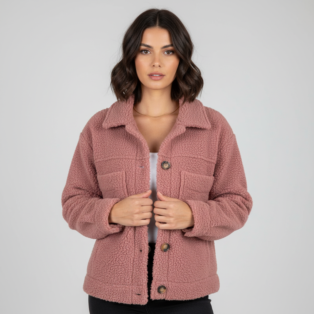 LUNA | Teddy jacket with pockets