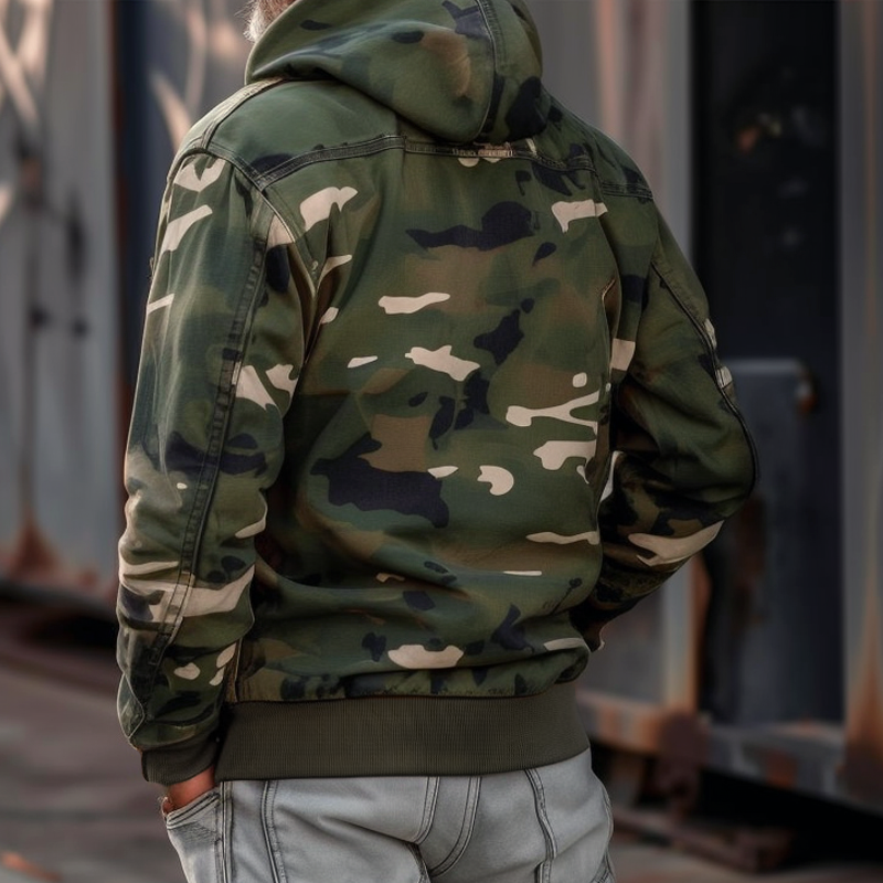 RYDER | Cargo jacket with camouflage print