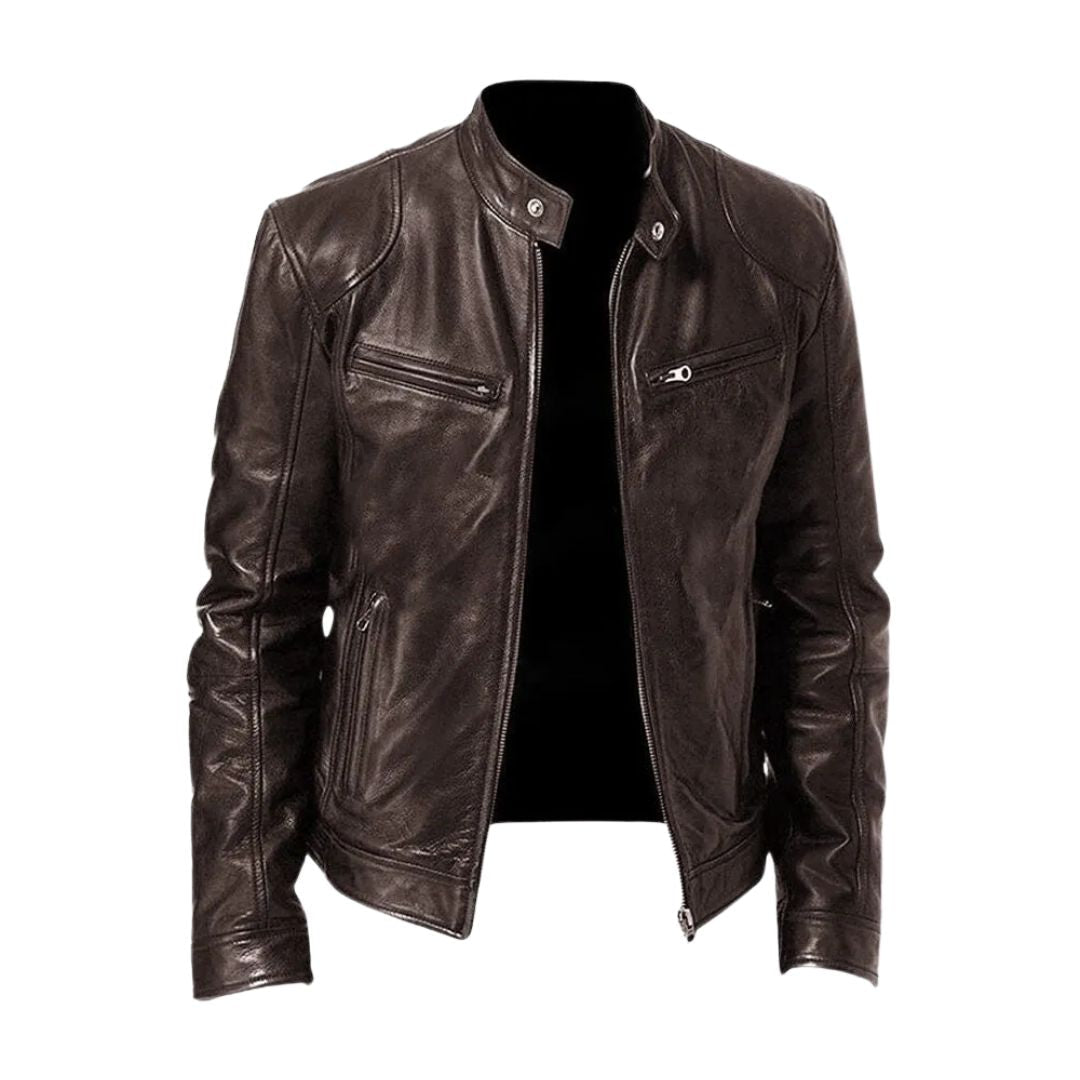 LUCA | Leather jacket with casual fit