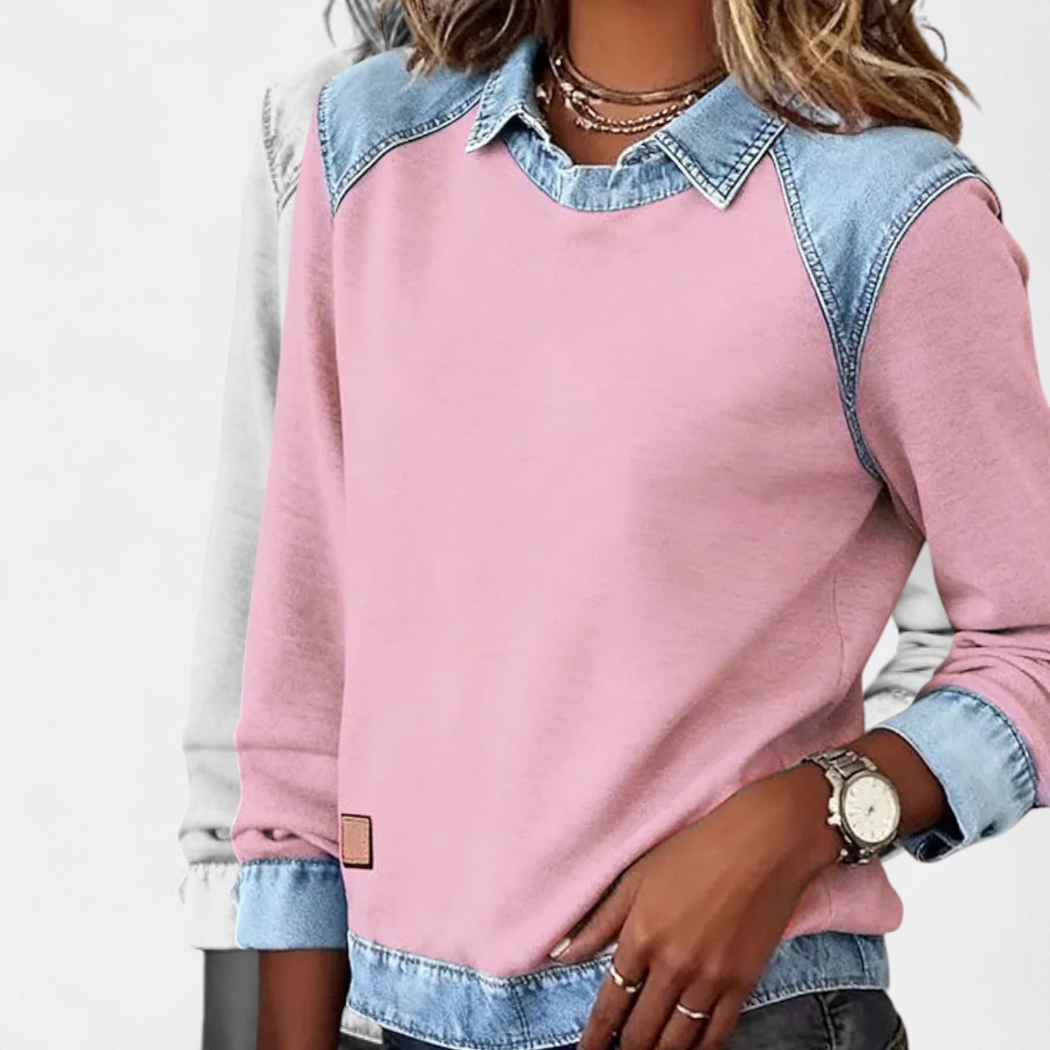 FREYA | Long-sleeve jumper with collar