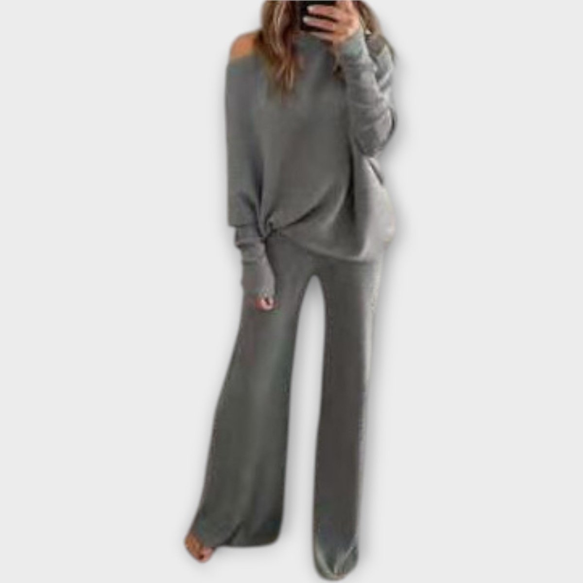 SONIA | Set tricotat cu pantaloni largi - Liora București