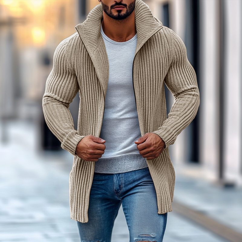 LUCA | Knit cardigan with stripe detail