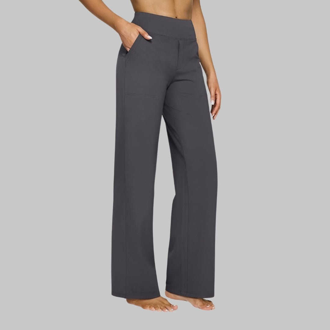 OLIVIA | Stretch pants with high-rise waist - Liora Melbourne