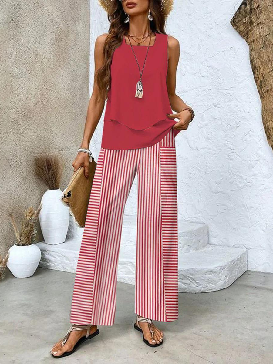 JULIETTE | Set with wide-leg pants