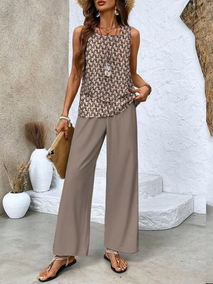 JULIETTE | Set with wide-leg pants