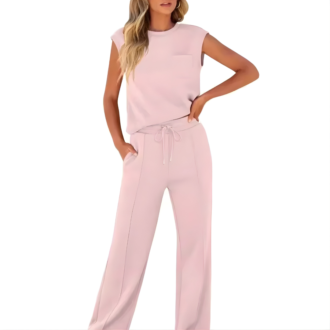 TAYLOR | Set with wide-leg pants