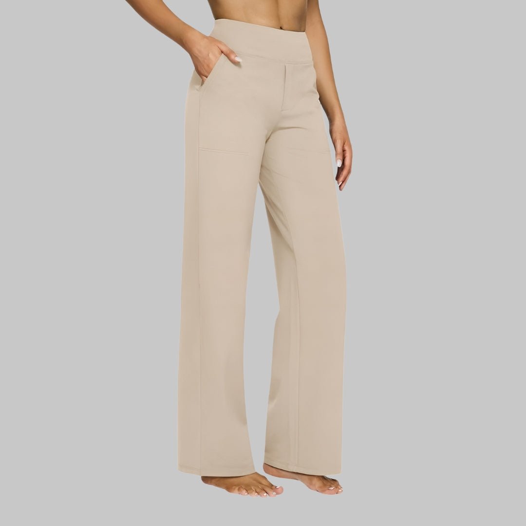 OLIVIA | Stretch pants with high-rise waist - Liora Melbourne
