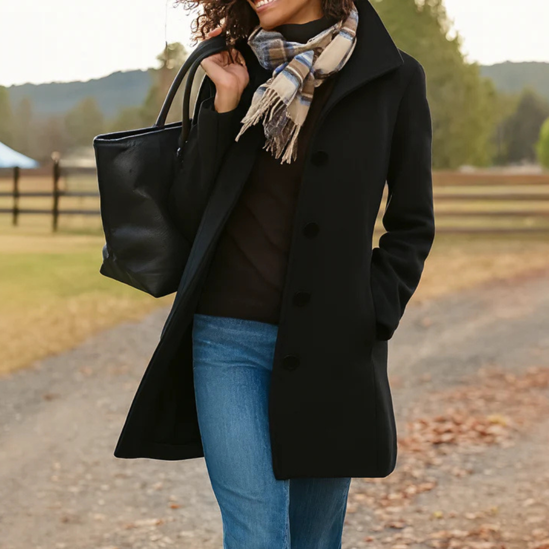 ADRIANA | Coat with wrap silhouette