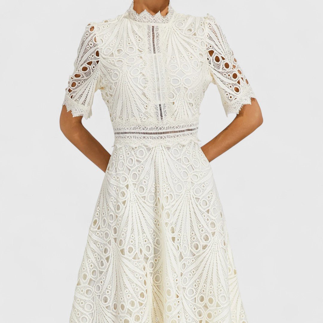 LYDIA | Rochie midi cu dantelă - Liora București