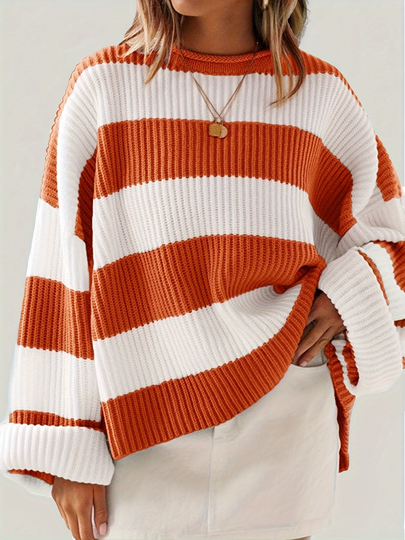 LARA | Jumper with stripe detail