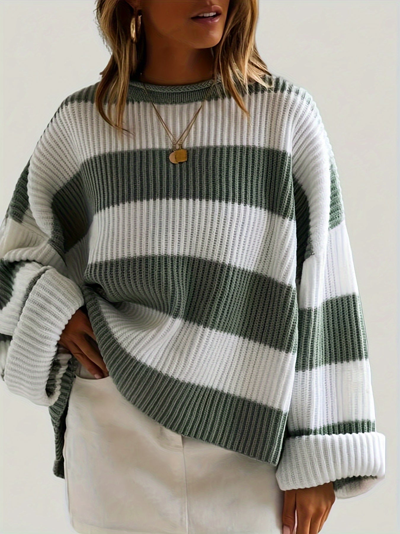LARA | Jumper with stripe detail