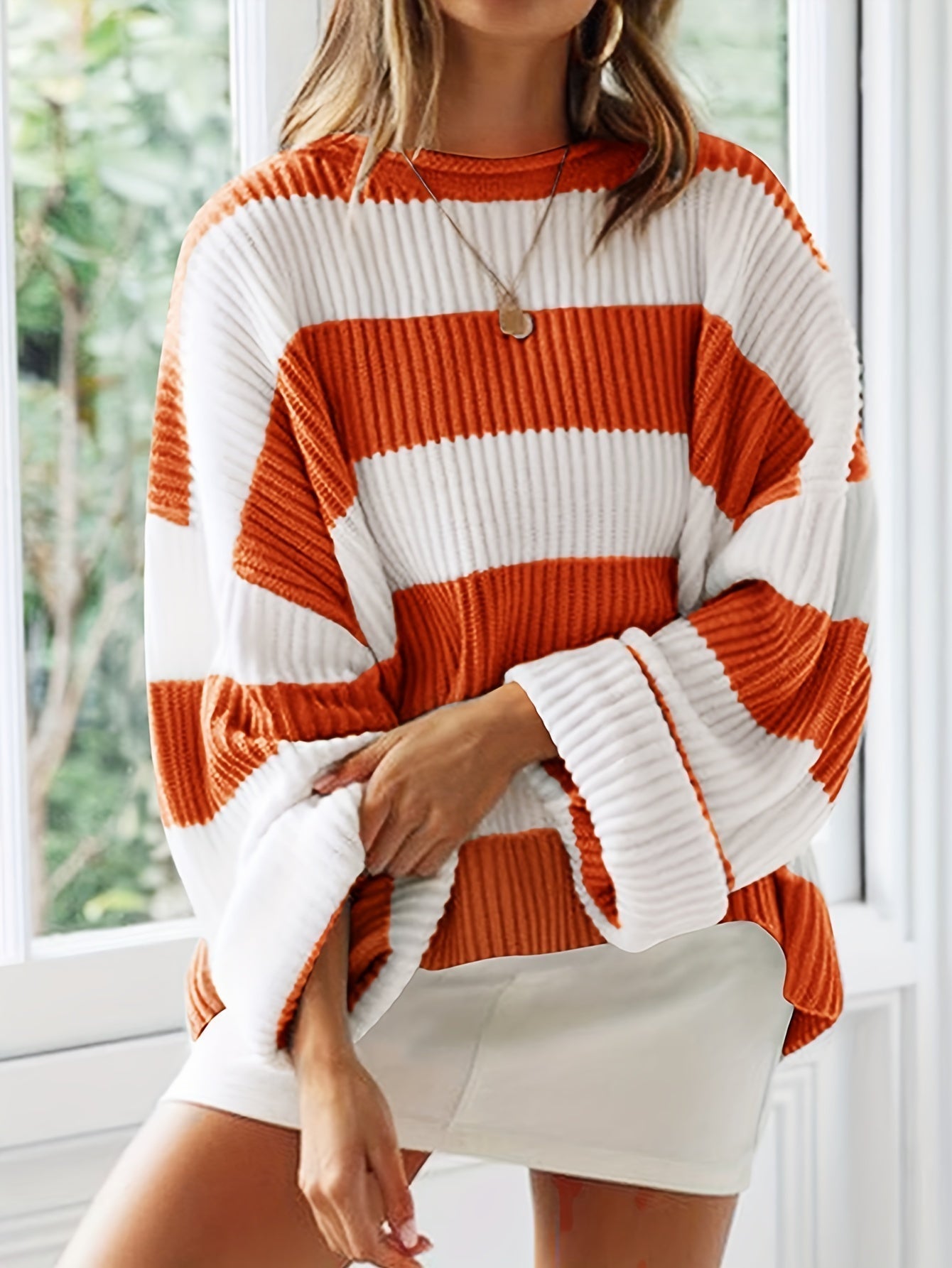LARA | Jumper with stripe detail