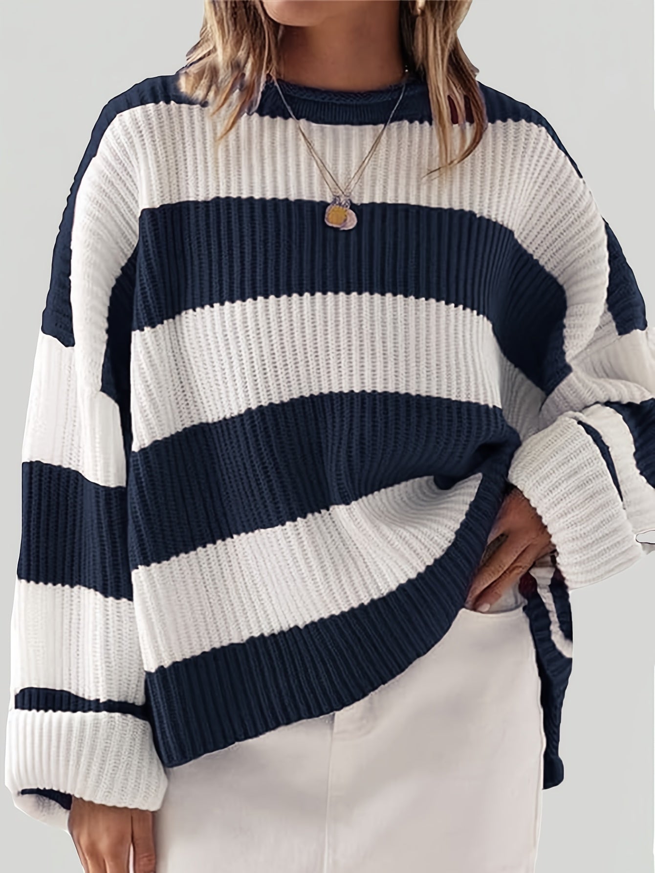 LARA | Jumper with stripe detail