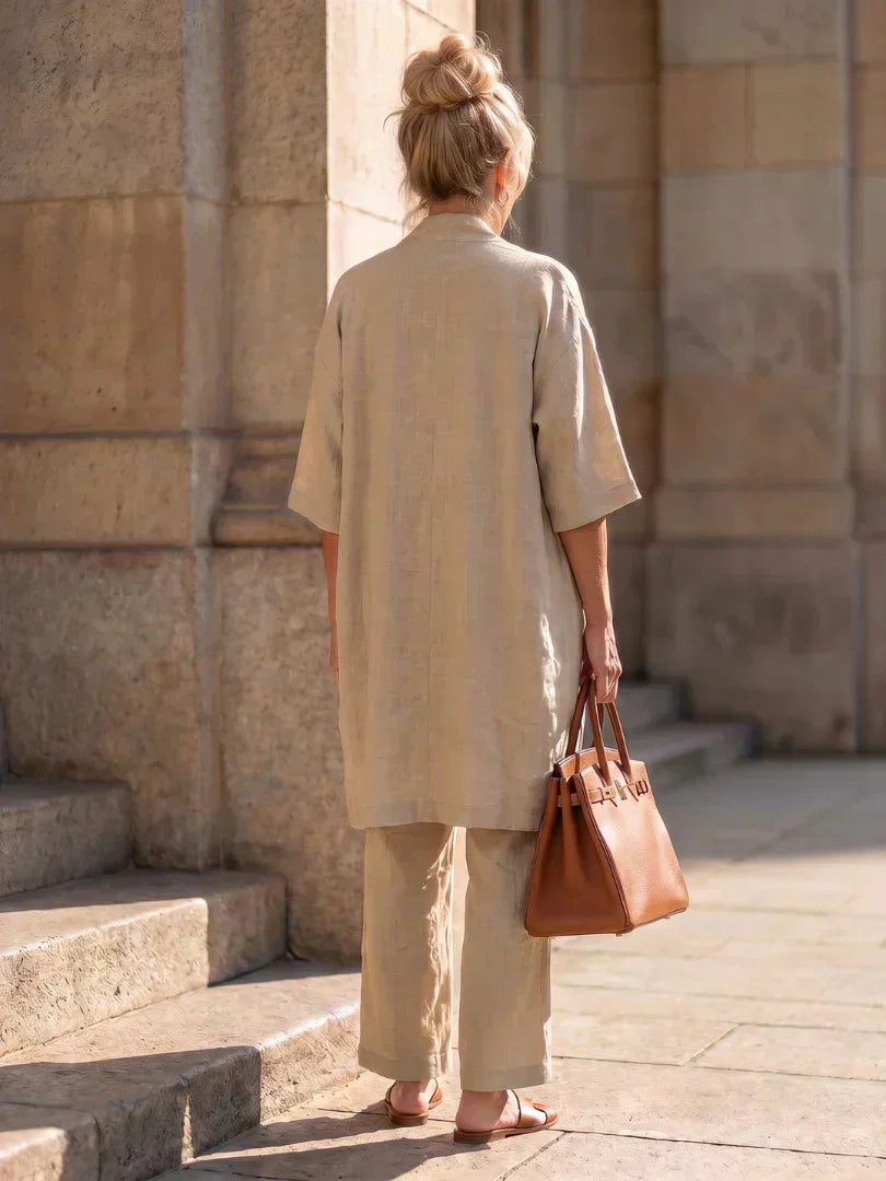 ISLA | Set with relaxed wide-leg pants