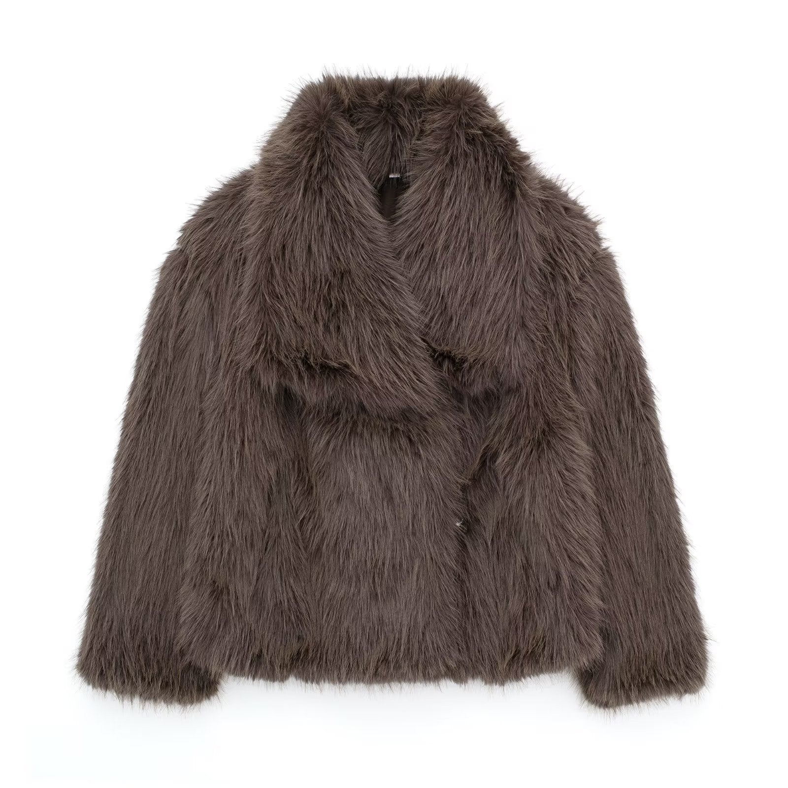 SCARLETT | Faux fur coat with hood