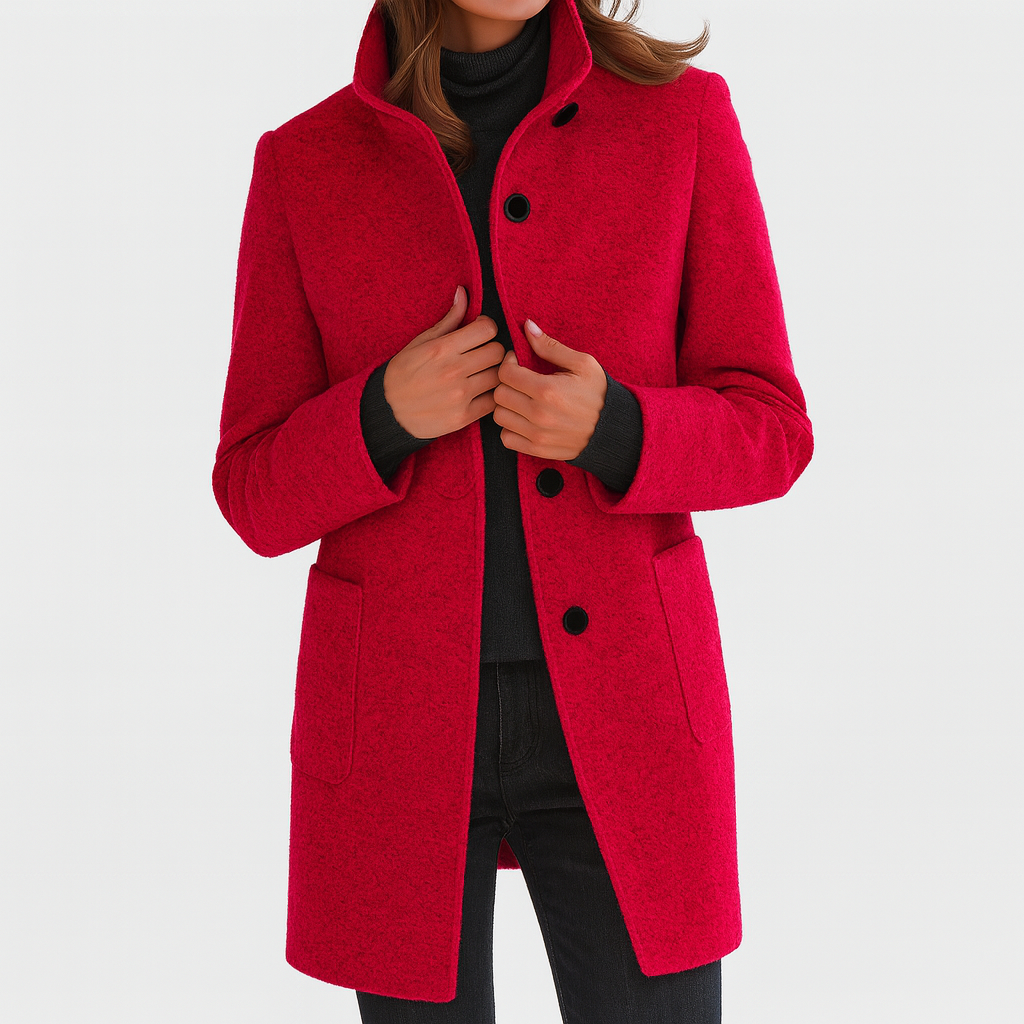 HARPER | Women's coat with high collar