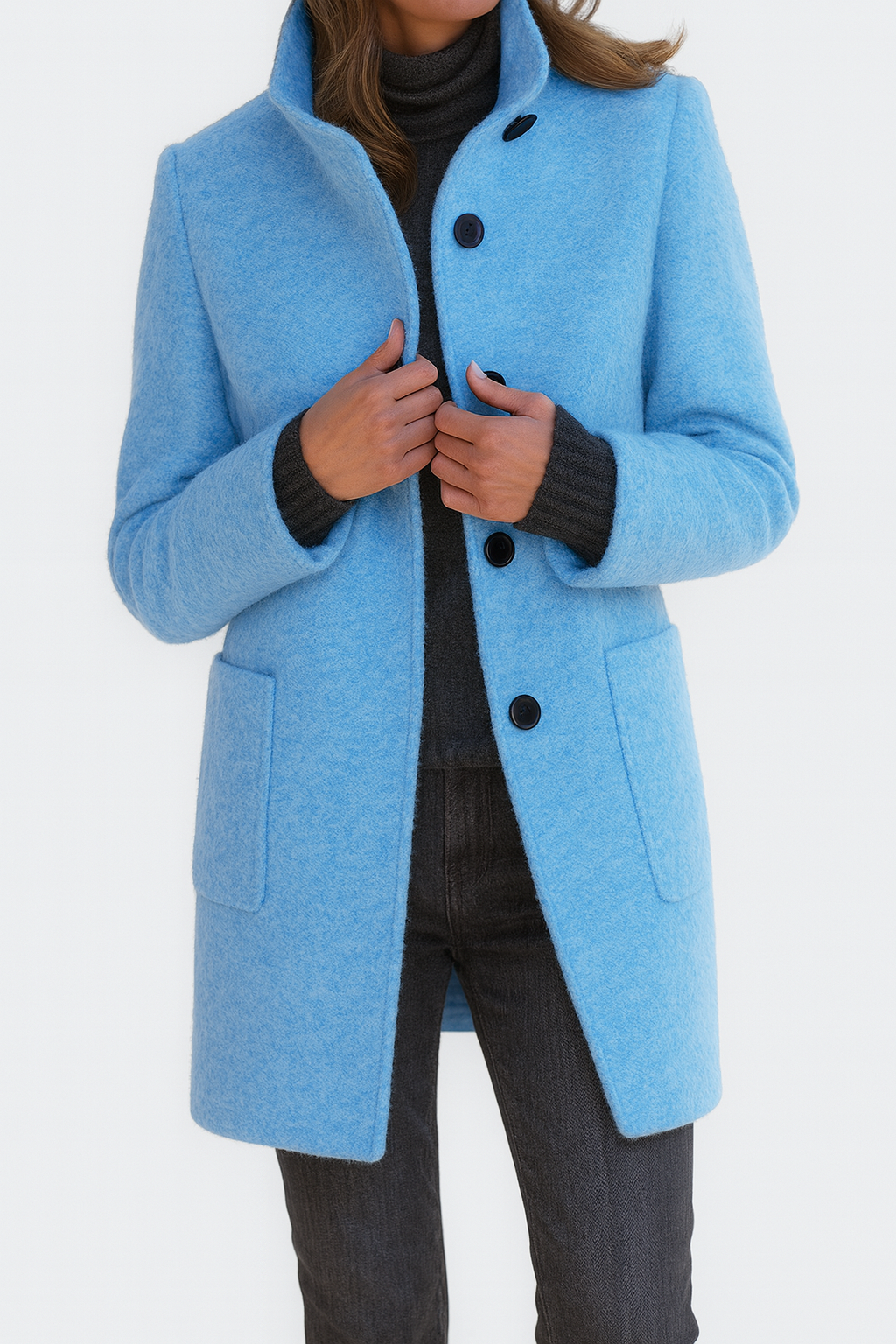 HARPER | Women's coat with high collar