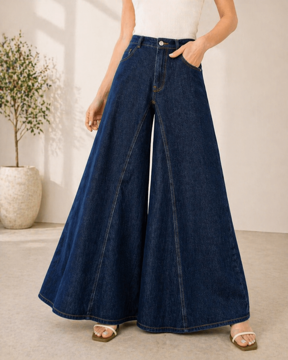 LEXI | High-waist jeans with tie-waist detail - Liora Melbourne