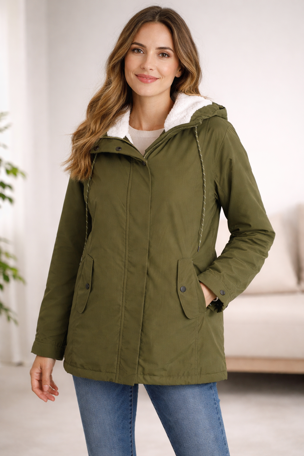 SIENNA | Long winter coat with hood